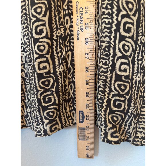 I.B. Diffusion 90s Y2K Unisex Shirt Size 12 Oversized Abstract Print 100% Silk - Picture 10 of 12